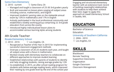 How to Make a Resume for a Teaching Job