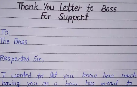How to Write a Thank You Note to a Boss