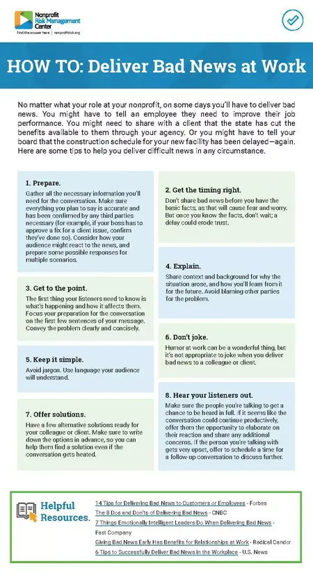 How to Deliver Bad News