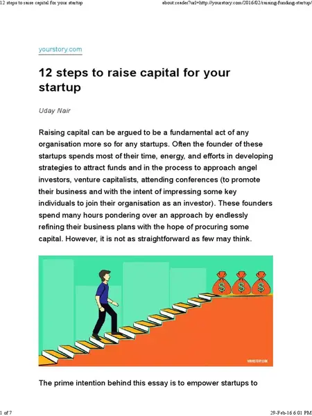 How to Raise Capital for Your Startup