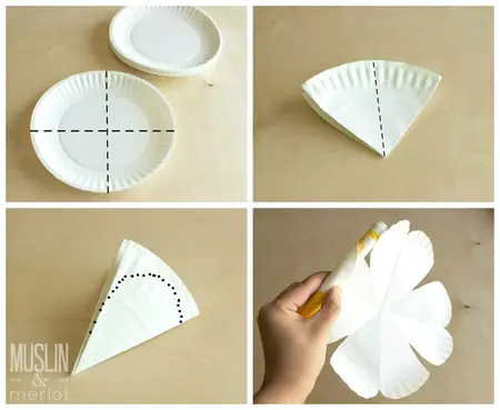 How to Make a Paper Plate Flower