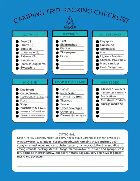 How to Pack for a Camping Trip