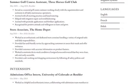 How to Write a Resume for a Summer Job