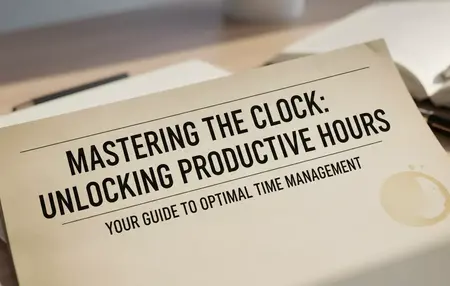 How to Use Your Time Effectively