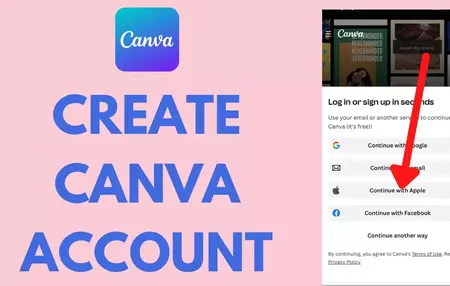 How to create account in Canva