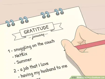 How to make a gratitude list