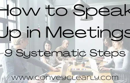How to Speak Effectively in Meetings
