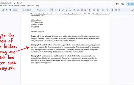 How to Use Google Docs for Letter Writing