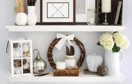How to Style Shelves