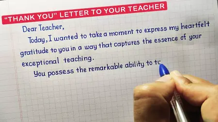 How to Write a Thank You Letter to a Teacher