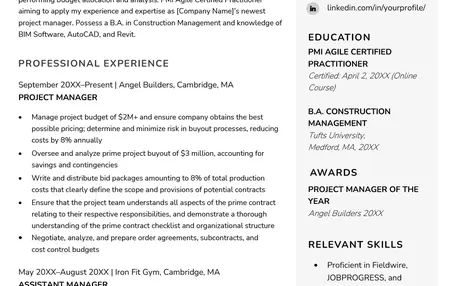 How to Create a Professional Resume for Project Managers