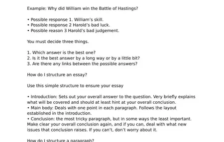 How to Write a History Essay