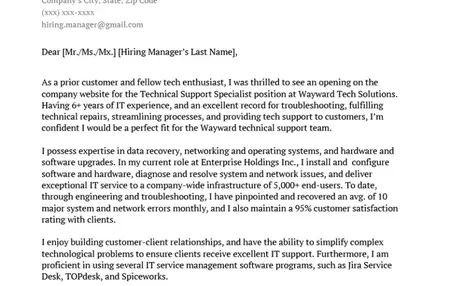 How to Write a Cover Letter for a Job in the Tech Industry