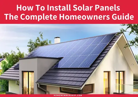 How to install solar panels