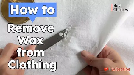 How to remove wax from clothes