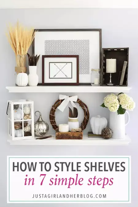 How to Style Shelves