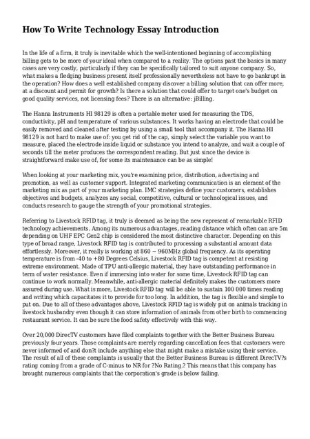 How to Write a Blog Post about a Technology Trend