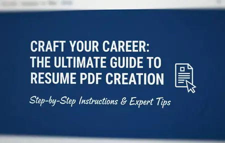 How to Create a Resume PDF