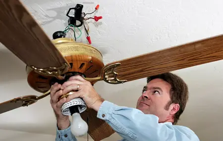 How to properly install a ceiling fan