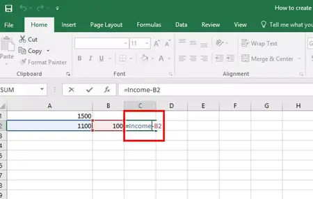 How to make an excel formula