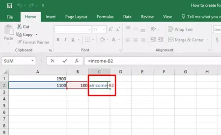 How to make an excel formula