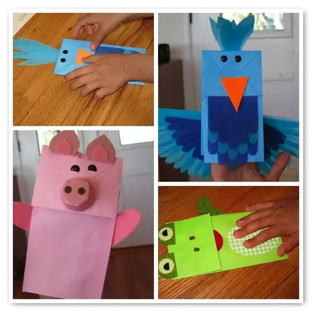 How to Make a Paper Bag Puppet Show for a Party