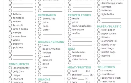 How to Make a Grocery List