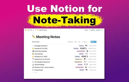 How to Use Notion for Note Taking and Organization