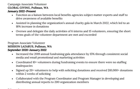 How to Write a Resume for a Nonprofit Job