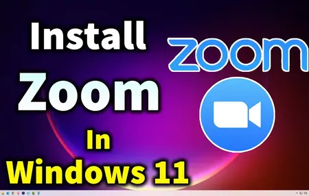 How to install the Zoom application on a laptop