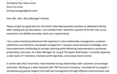 How to Write a Great Cover Letter for a Sales Job