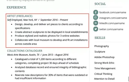 How to Create a Resume for Freelancers