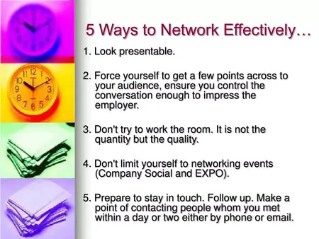 How to Network Effectively