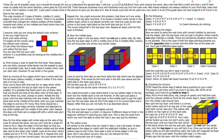 How to Solve a Rubik's Cube
