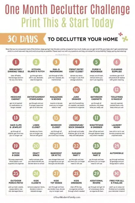 How to Declutter Your Home and Life in 30 Days