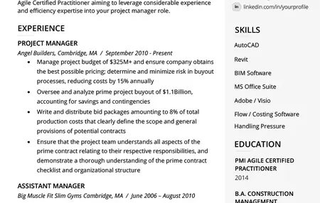 How to Write a Resume for a Project Manager