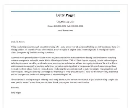 How to Write a Great Cover Letter for a Writing Job