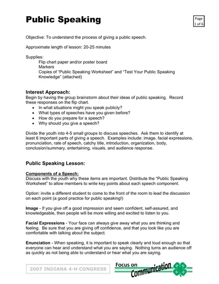 How to Make a Speech in Public