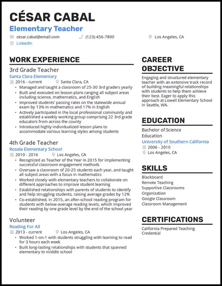 How to Make a Resume for a Teaching Job