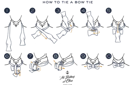 How to tie a bow tie