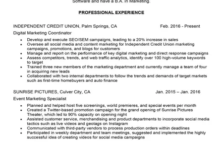 How to Write a Great Resume for a Marketing Assistant Job