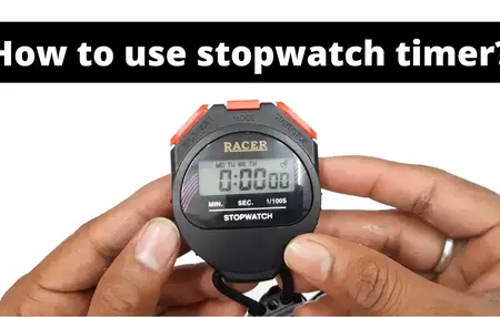 How to Use a Stopwatch