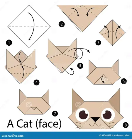 How to Make a Origami Cat