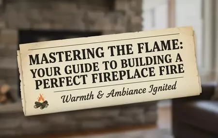 How to Build a Fire in a Fireplace