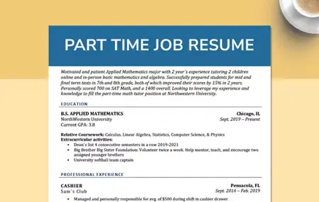 How to Make a Resume for a Part-Time Job