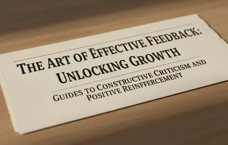 How to Give Constructive Feedback