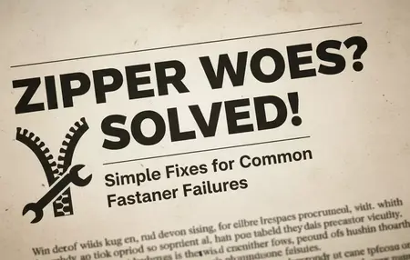 How to Fix a Broken Zipper