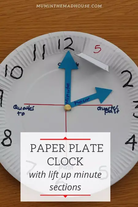 How to Make a Paper Plate Clock