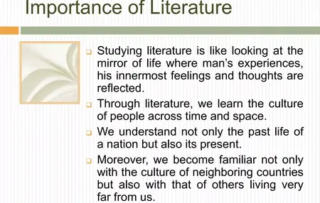 How to Learn About Literature