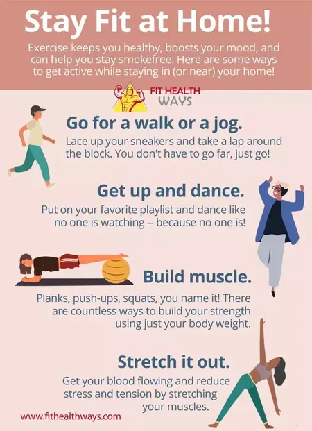 How to Stay Fit and Healthy at Home